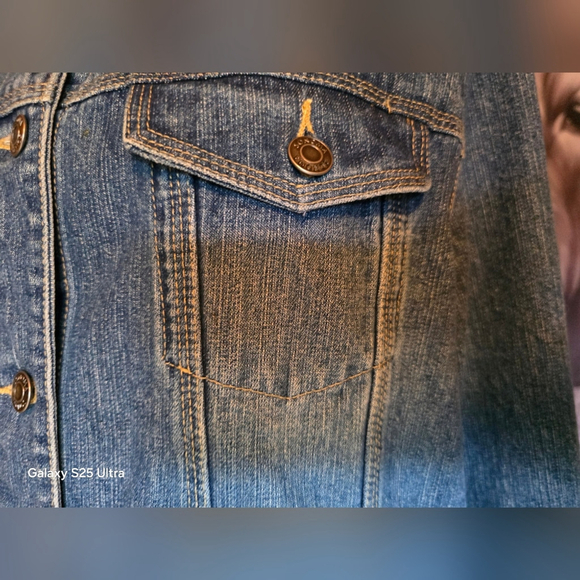 Sonoma Denim Jacket with Heart Pin - Picture 9 of 11